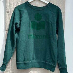 Isabel Marant Etoile Milly Graphic Logo Crewneck Pullover Sweatshirt